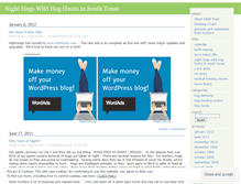 Tablet Screenshot of hogwildhunts.wordpress.com