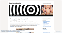 Desktop Screenshot of geschmacksacheblog.wordpress.com