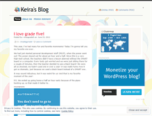 Tablet Screenshot of keiranmes.wordpress.com