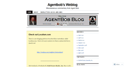 Desktop Screenshot of agentbob.wordpress.com