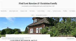 Desktop Screenshot of lostrussianfamily.wordpress.com