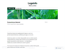 Tablet Screenshot of legeinfo.wordpress.com