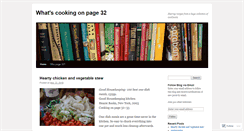 Desktop Screenshot of cookingonpage32.wordpress.com