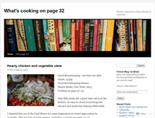 Tablet Screenshot of cookingonpage32.wordpress.com