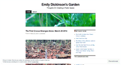 Desktop Screenshot of emilydickinsonsgarden.wordpress.com