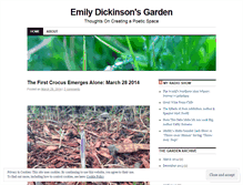 Tablet Screenshot of emilydickinsonsgarden.wordpress.com