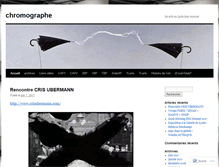 Tablet Screenshot of chromographe.wordpress.com