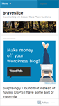 Mobile Screenshot of braveslice.wordpress.com