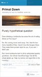Mobile Screenshot of primaldawn.wordpress.com