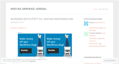 Desktop Screenshot of matiasarmandjordal.wordpress.com