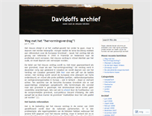 Tablet Screenshot of davidoffski.wordpress.com