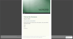 Desktop Screenshot of learnpolishwithme.wordpress.com