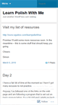 Mobile Screenshot of learnpolishwithme.wordpress.com