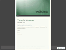 Tablet Screenshot of learnpolishwithme.wordpress.com