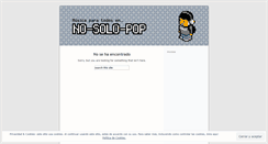 Desktop Screenshot of nosolopop.wordpress.com