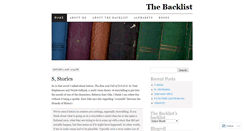 Desktop Screenshot of bookbacklist.wordpress.com