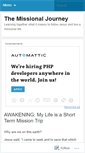 Mobile Screenshot of beingmissional.wordpress.com