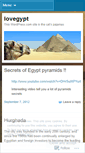 Mobile Screenshot of lovegypt.wordpress.com