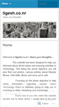 Mobile Screenshot of ligesh.wordpress.com