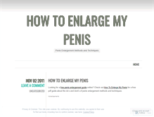 Tablet Screenshot of enlarginmypenis.wordpress.com