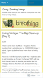 Mobile Screenshot of livingbreathingvintage.wordpress.com