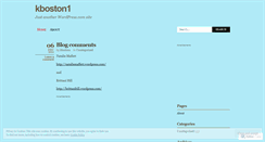 Desktop Screenshot of kboston1.wordpress.com