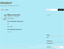 Tablet Screenshot of kboston1.wordpress.com