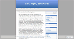 Desktop Screenshot of leftrightbackward.wordpress.com