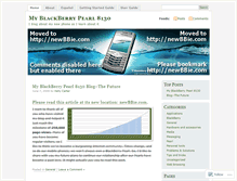 Tablet Screenshot of blackberry8130.wordpress.com