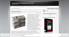 Desktop Screenshot of evdenparakazanin.wordpress.com