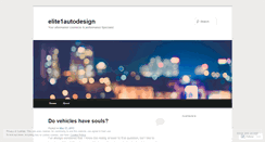 Desktop Screenshot of elite1autodesign.wordpress.com