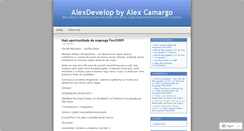 Desktop Screenshot of alexdevelop.wordpress.com