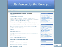 Tablet Screenshot of alexdevelop.wordpress.com