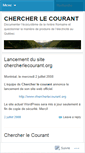 Mobile Screenshot of chercherlecourant.wordpress.com
