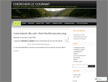 Tablet Screenshot of chercherlecourant.wordpress.com