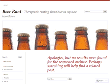 Tablet Screenshot of beerrants.wordpress.com