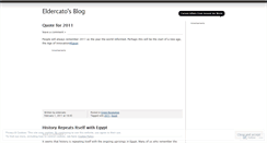 Desktop Screenshot of eldercato.wordpress.com