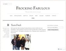 Tablet Screenshot of frockingfabulous.wordpress.com