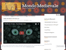 Tablet Screenshot of mondomedievale.wordpress.com