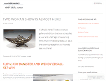 Tablet Screenshot of hammermarks.wordpress.com