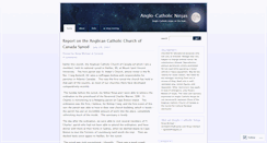Desktop Screenshot of anglocatholicninjas.wordpress.com