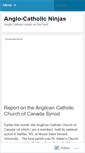 Mobile Screenshot of anglocatholicninjas.wordpress.com