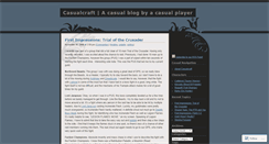 Desktop Screenshot of casualcraft.wordpress.com