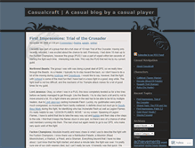 Tablet Screenshot of casualcraft.wordpress.com