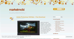 Desktop Screenshot of marketmobi.wordpress.com