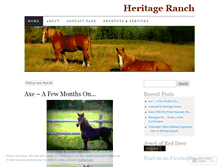 Tablet Screenshot of heritageranch.wordpress.com