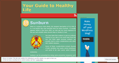 Desktop Screenshot of healthylivingguides.wordpress.com