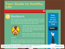 Tablet Screenshot of healthylivingguides.wordpress.com