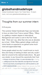 Mobile Screenshot of globalhandmadehope.wordpress.com