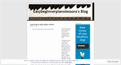 Desktop Screenshot of easybeginnerpianolessons.wordpress.com